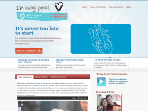 national heart month microsite screenshot